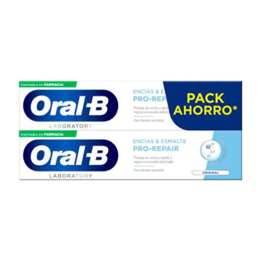 Oral-B Laboratory Ούλα & Σμάλτο Pro-Repair Original Οδοντόκρεμα 2×100 ml