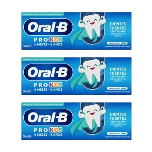 Oral-B Kids Οδοντόκρεμα 3×50 ml, +6 μηνών 