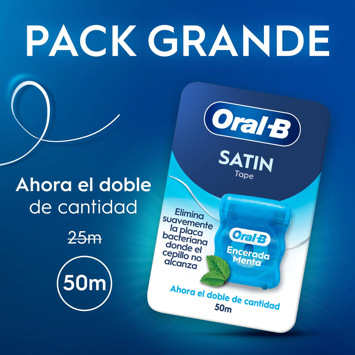 Oral-B Satin Tape Μέντα 50 μέτρα