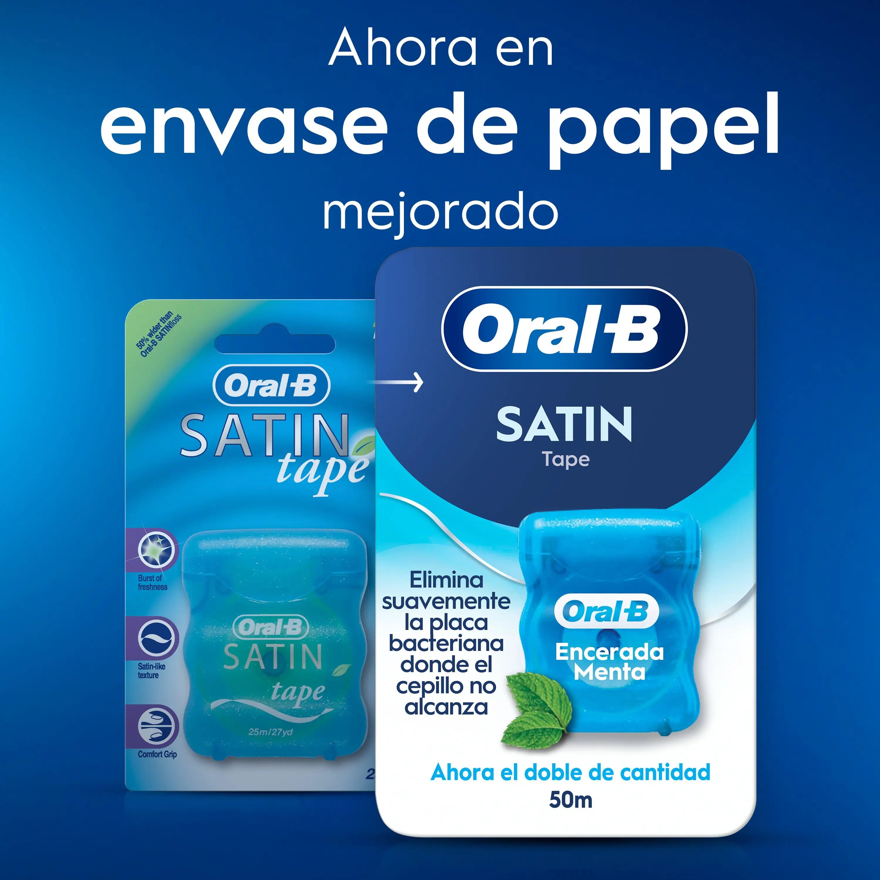 Oral-B Satin Tape Μέντα 50 μέτρα