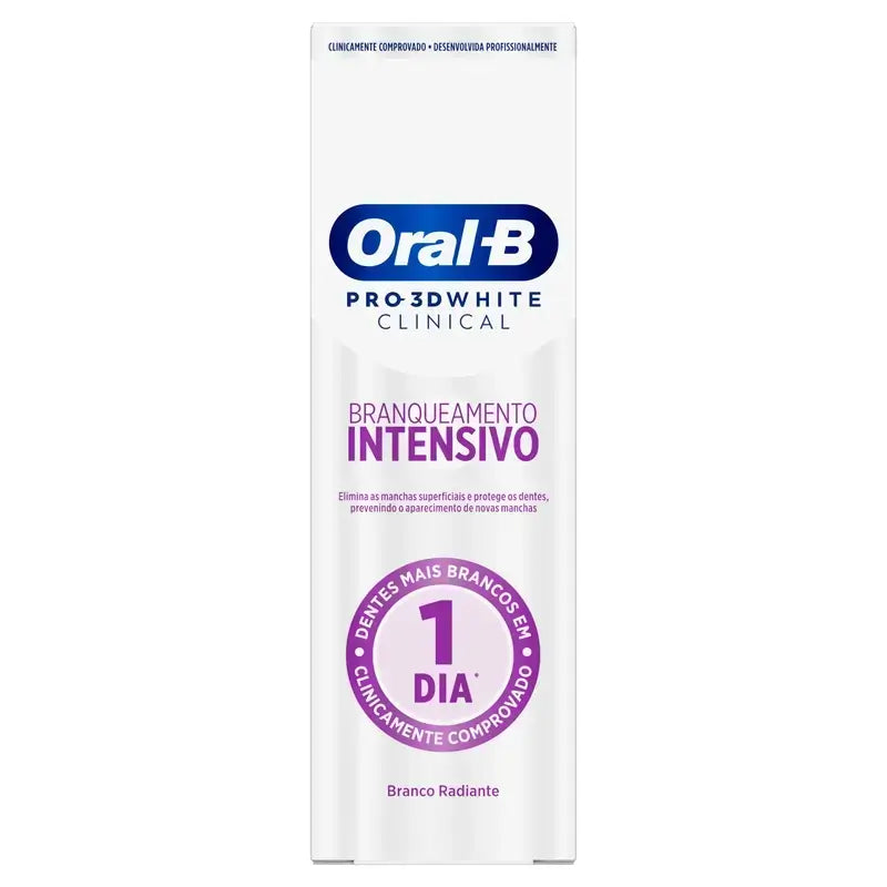 Oral-B Οδοντόκρεμα 3Dw «Λαμπερή Λευκότητα», 75 ml, συσκευασία 2 τεμαχίων