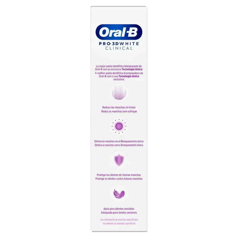 Oral-B Οδοντόκρεμα 3Dw «Λαμπερή Λευκότητα», 75 ml, συσκευασία 2 τεμαχίων