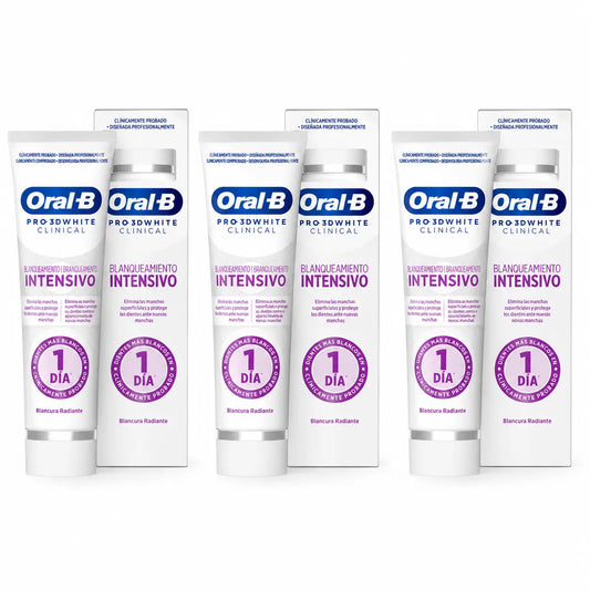 Oral-B Οδοντόκρεμα 3Dw «Λαμπερή Λευκότητα», 75 ml, συσκευασία 3 τεμαχίων