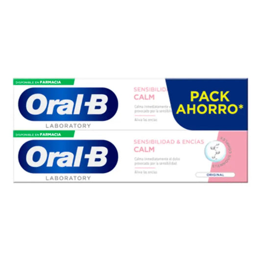 Oral-B Laboratory Ευαισθησία & Φροντίδα Ούλων Original Οδοντόκρεμα 2×100 ml