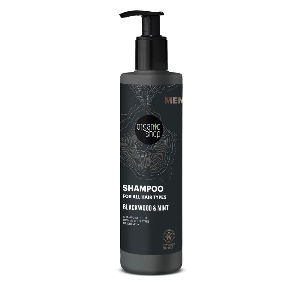 Organic Shop Σαμπουάν για όλους τους τύπους μαλλιών με φλοιό δρυός και μέντα από την Organic Shop, 280 ml 