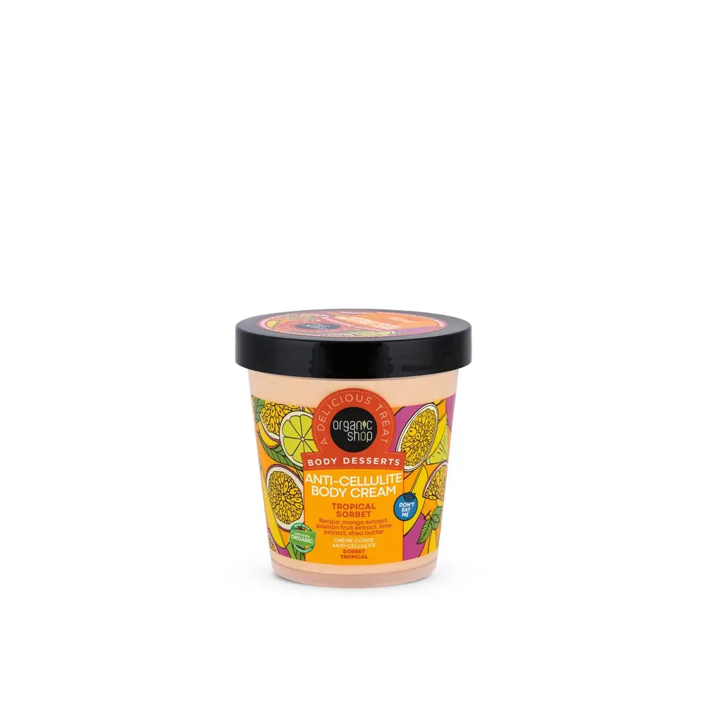 Organic Shop Κρέμα σώματος κατά της κυτταρίτιδας «Τροπικό Σορμπέ», 450 ml 