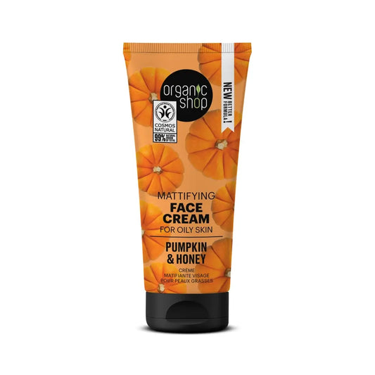 Organic Shop Κρέμα Προσώπου για Λιπαρό Δέρμα με Κολοκύθα και Μέλι από την Organic Shop, 50 ml 