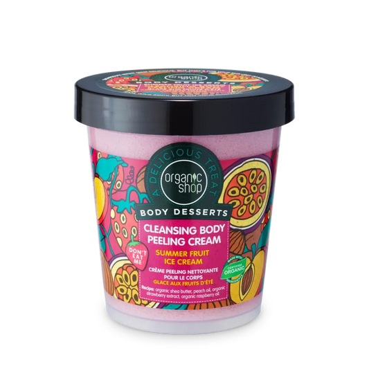 Organic Shop Κρέμα-απολέπιση σώματος με αρώματα καλοκαιρινών φρούτων, 450 ml 
