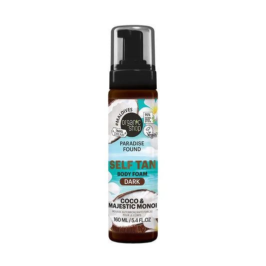Organic Shop αφρός αυτομαυρίσματος σκούρου χρώματος, 160 ml