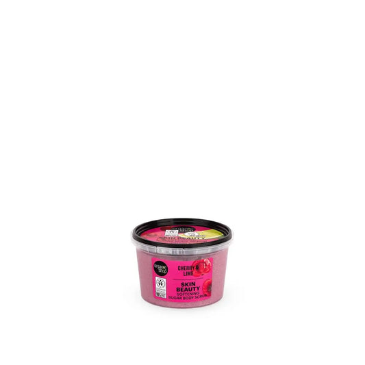 Organic Shop Απολεπιστικό σώματος με ζάχαρη, κεράσι και λάιμ Skin Beauty, 250 ml 