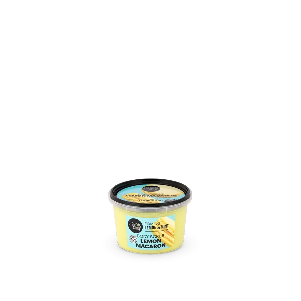 Organic Shop Απολεπιστικό Σώματος με Συσφικτική Δράση «Macaron De Limón», 250 ml
