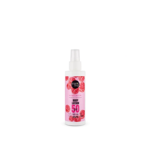 Organic Shop Λοσιόν Σώματος με Αντηλιακή Προστασία, Βατόμουρο + Αντιοξειδωτικά, SPF 50, 150 ml 