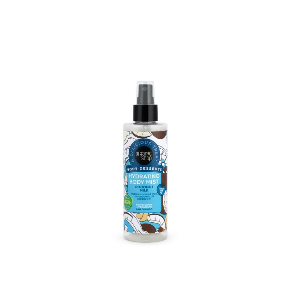 Organic Shop Ενυδατικό Σπρέι Σώματος με Γάλα Καρύδας, 200 ml 