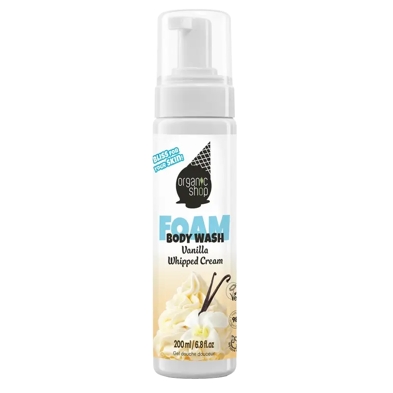 Organic Shop Ogs Ice Vanilla Cream Foaming Shower Gel , 200 ml