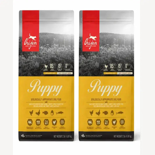 Orijen Canine Puppy 11,4 Kg Τροφή για σκύλους, συσκευασία 2