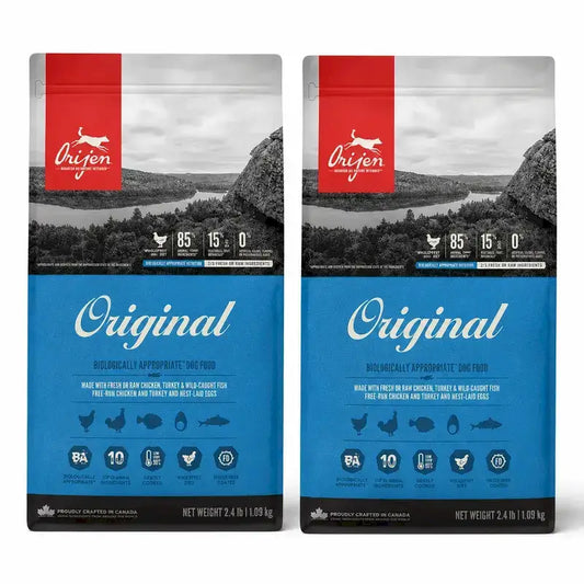 Orijen Canine Adult Original 11,4 Kg Τροφή για σκύλους, συσκευασία 2