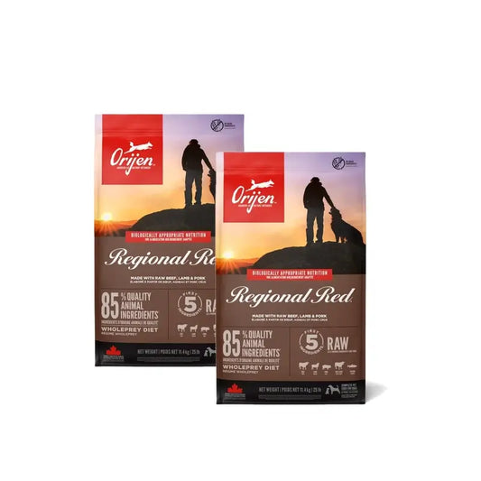 Orijen Canine Adult Regional Red 11,4 Kg Τροφή για σκύλους, συσκευασία 2