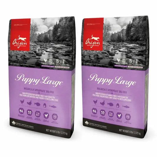 Orijen Canine Puppy Large 11,4 Kg Τροφή για σκύλους, συσκευασία των 2