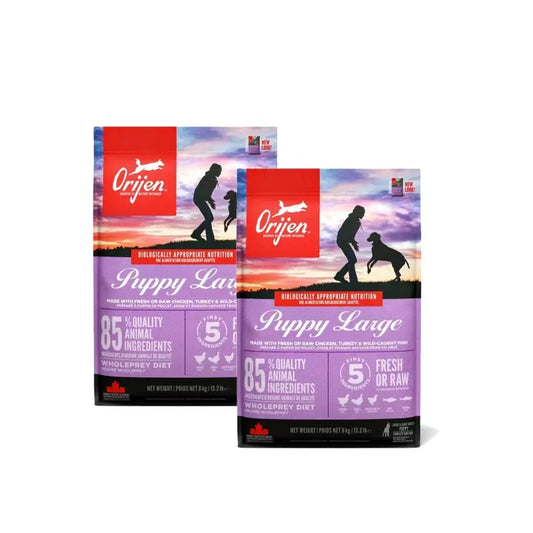 Orijen Canine Puppy Large 11,4 Kg Τροφή για σκύλους, συσκευασία των 2