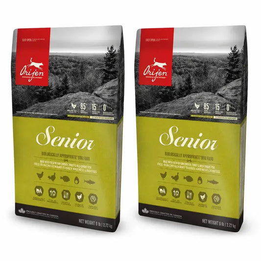 Orijen Canine Senior 2 x 11,4 κιλά Τροφή για σκύλους, συσκευασία 2 τεμαχίων