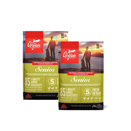 Orijen Canine Senior 2 x 11,4 κιλά Τροφή για σκύλους, συσκευασία 2 τεμαχίων