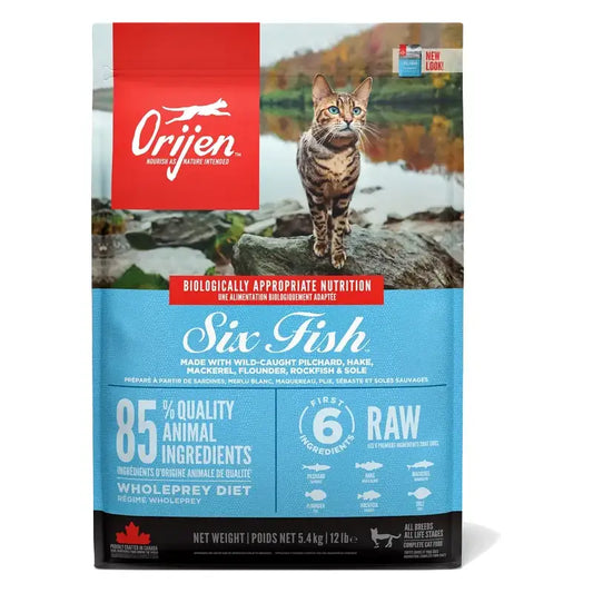 Orijen Feline Adult 6 Ψάρια 1,8Kg  τροφή για γάτες