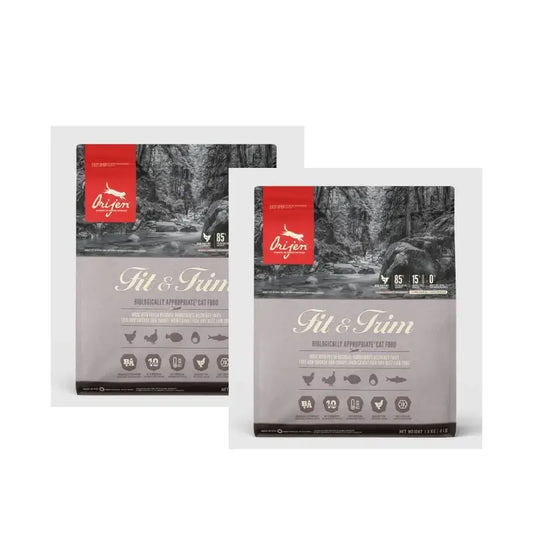 Orijen Feline Adult Fit & Trim 1,8 kg τροφή για γάτες, συσκευασία των 2