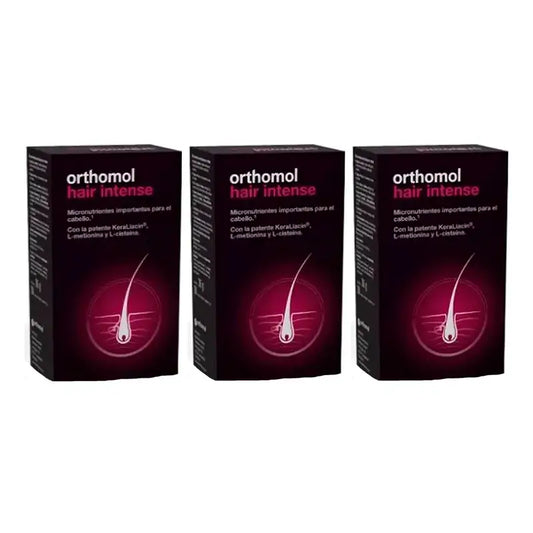 Orthomol Hair Intense, Συσκευασία 3 x 60 κάψουλες.