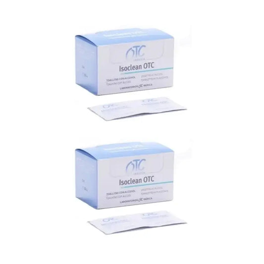 Otc Isoclean Μαντηλάκια με αλκοόλ, 2X50 τεμάχια 