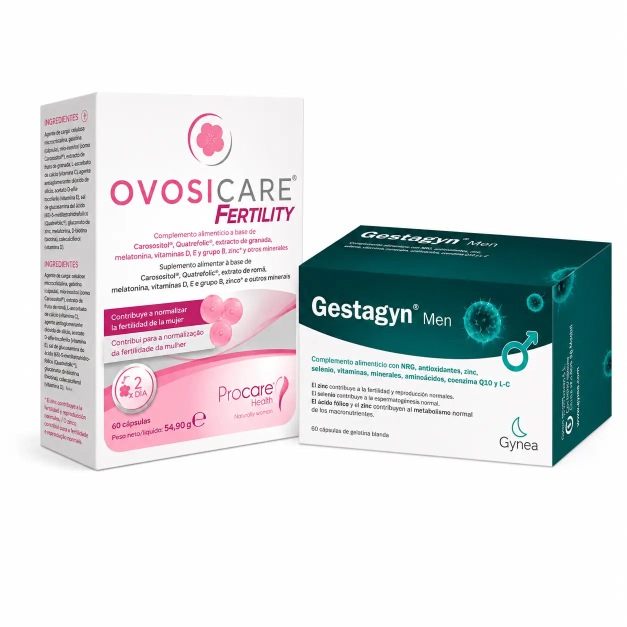 Ovosicare Fertility, 60 κάψουλες + Gestagyn Men, 60 κάψουλες