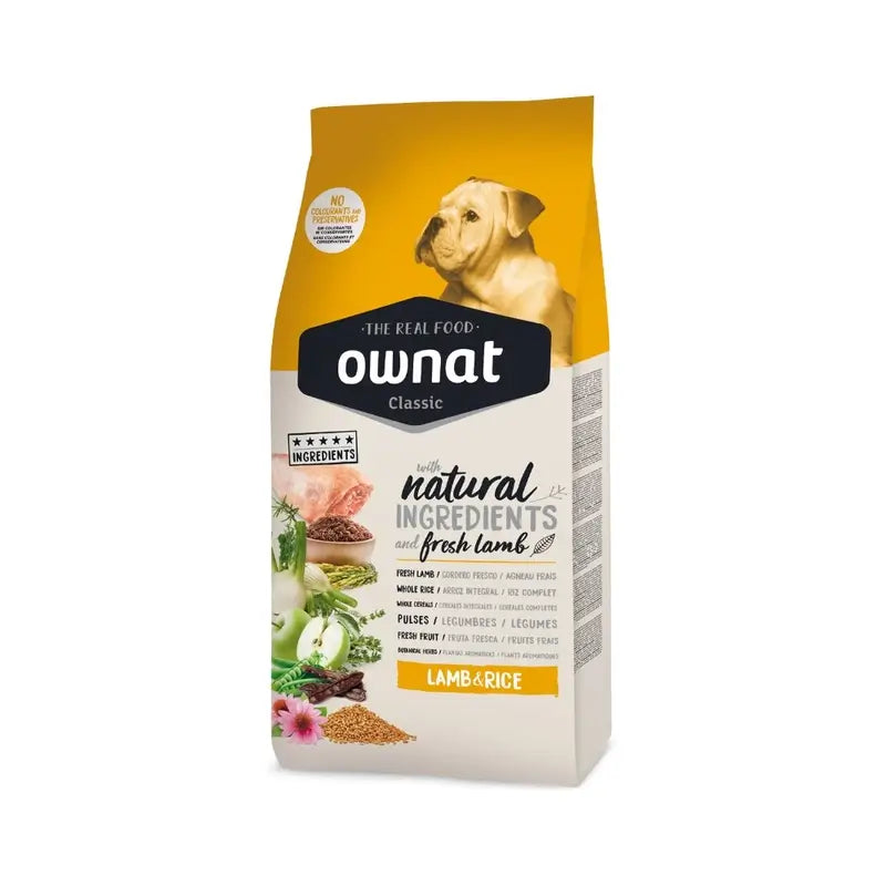 Ownat Classic Canine Adult Αρνί και Ρύζι 12Kg 