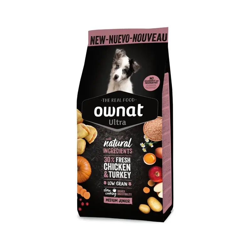 Ownat Ultra Canine Junior Medium 14Kg 