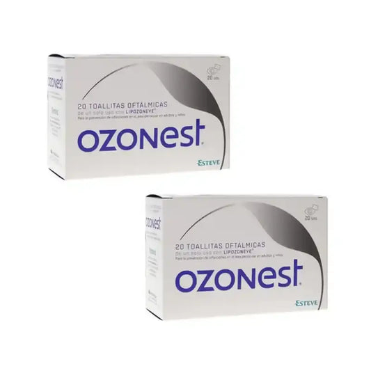 Ozonest Οφθαλμικά Μαντηλάκια, 2X20 Μαντηλάκια 