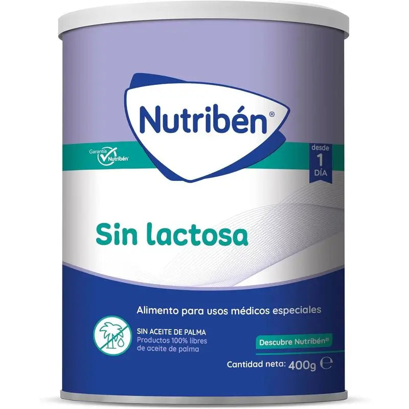 Nutribén Χωρίς Λακτόζη Γάλα για Νεογέννητα, 2 × 400 γρ.