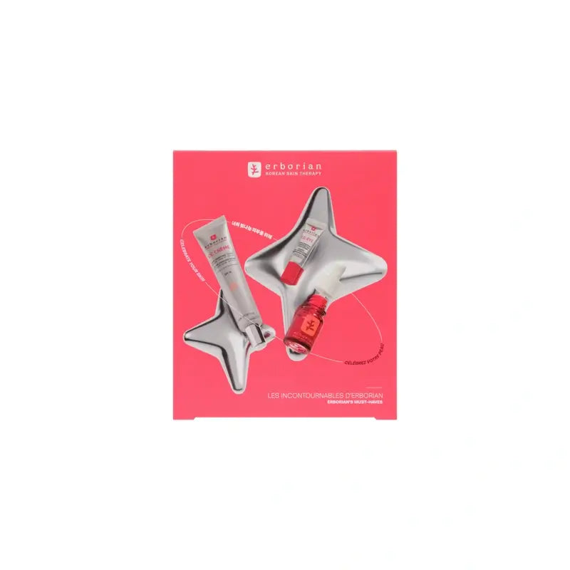 Σετ Erborian CC Crème + CC Eye + Skin Therapy Clair