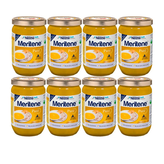 Meritene Mashed Hake with Béchamel, Pack 8x300 g