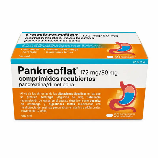 Pankreoflat, 50 δισκία