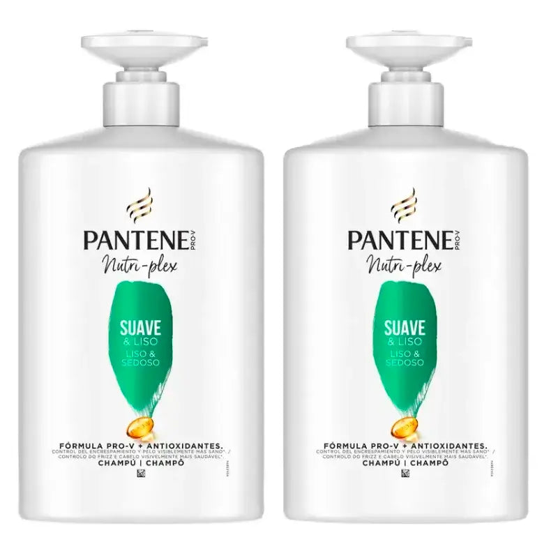 Pantene Σαμπουάν Nutri-Plex για απαλά και λεία μαλλιά, Συσκευασία 2 x 1000 ml
