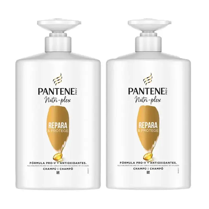 Pantene Nutri Plex Σαμπουάν που επιδιορθώνει και προστατεύει, Συσκευασία 2 x 1000 ml