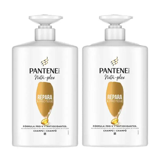 Pantene Nutri Plex Σαμπουάν που επιδιορθώνει και προστατεύει, Συσκευασία 2 x 1000 ml
