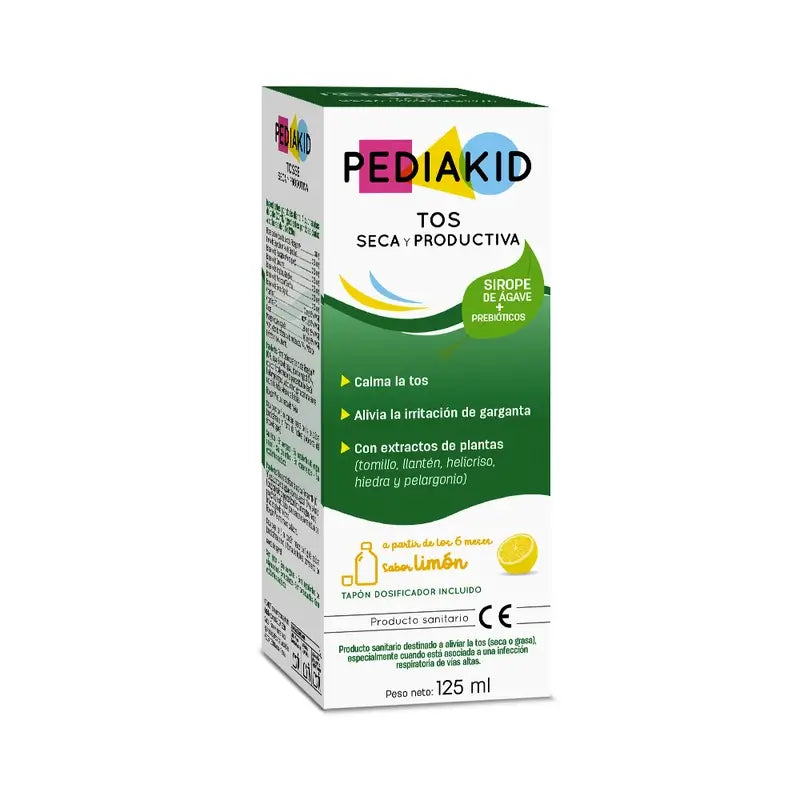 Pediakid Σιρόπι Λεμόνι για Ξηρό και Παραγωγικό Βήχα 125 ml