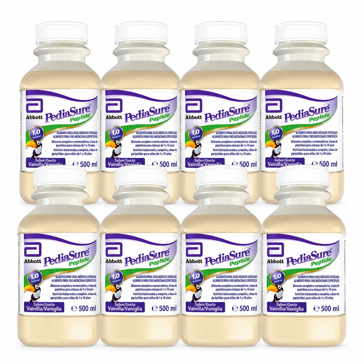 Pediasure Peptide 8 R.T.H. Βανίλια, 8 × 500 ml