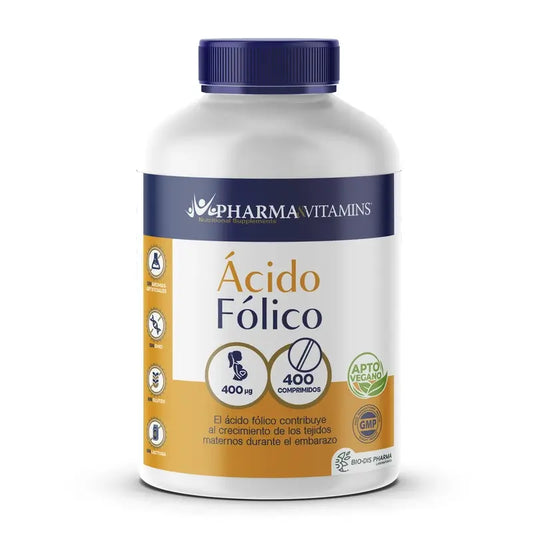 Pharma & Vitamins Φολικό οξύ 400 Mcg 400 βίγκαν δισκία