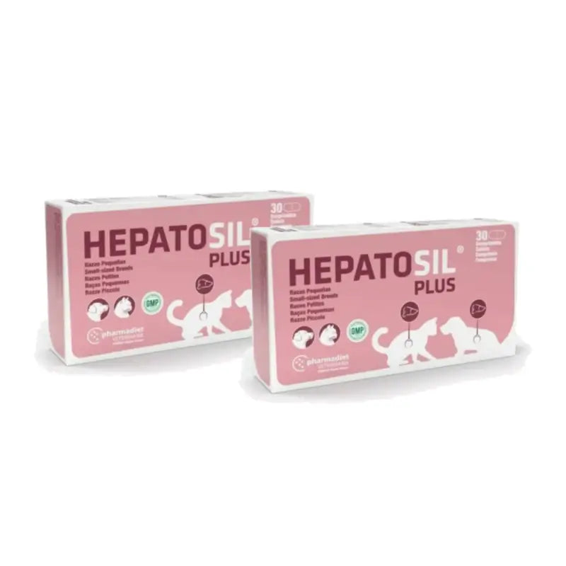 Pharmadiet Hepatosil Plus για μικρά σκυλιά, συσκευασία 2 x 30 δισκία