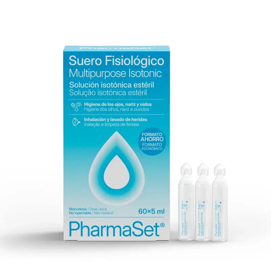 Pharmaset Φυσιολογικός Ορός, 60 μονοδόσεις × 5 ml