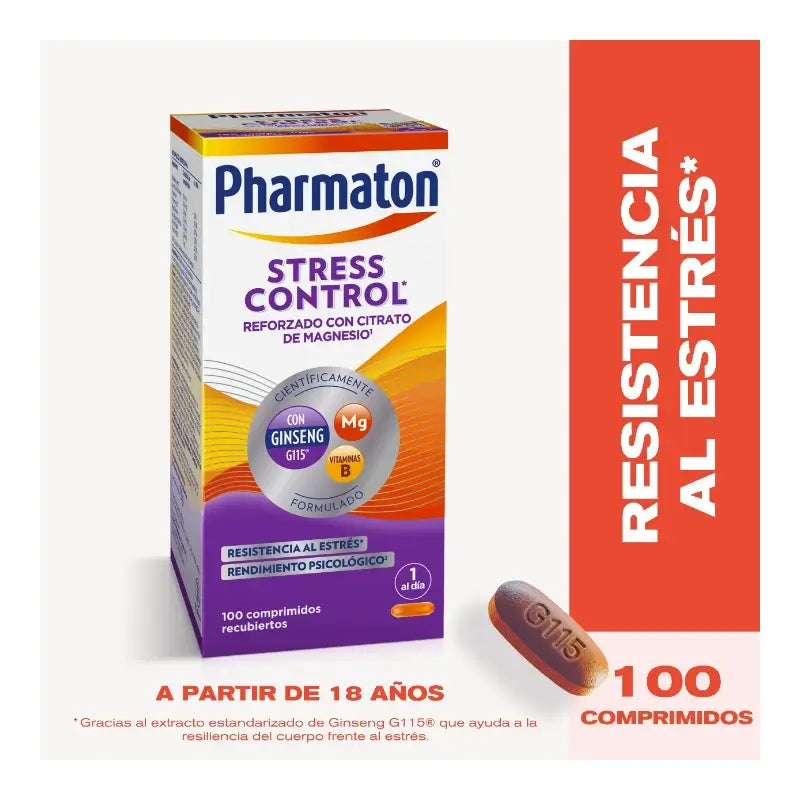 Pharmaton Stress Control Πολυβιταμίνη, 100 δισκία