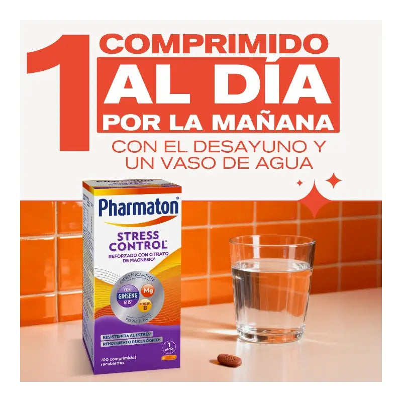 Pharmaton Stress Control Πολυβιταμίνη, 100 δισκία