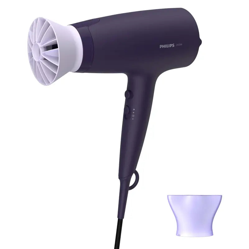 Στεγνωτήρας μαλλιών Philips Σειρά 3000, Μαύρος 