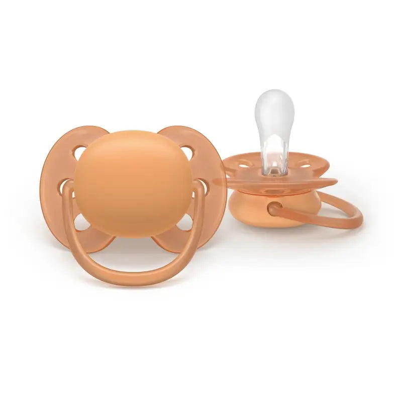 Philips Avent 2 πιπίλες ultra soft +18 μηνών, ουδέτερο χρώμα