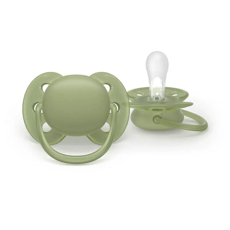 Philips Avent 2 πιπίλες ultra soft +18 μηνών, ουδέτερο χρώμα